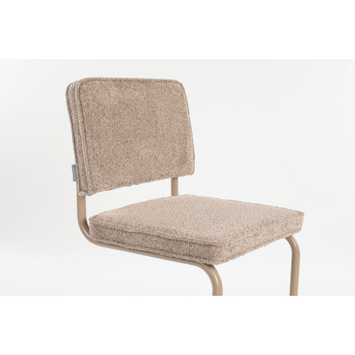 Zuiver Ridge Kink Eetkamerstoelen  Soft Beige - Set van 2