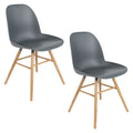 Zuiver Albert Kuip Eetkamerstoelen  Donkergrijs - Set van 2