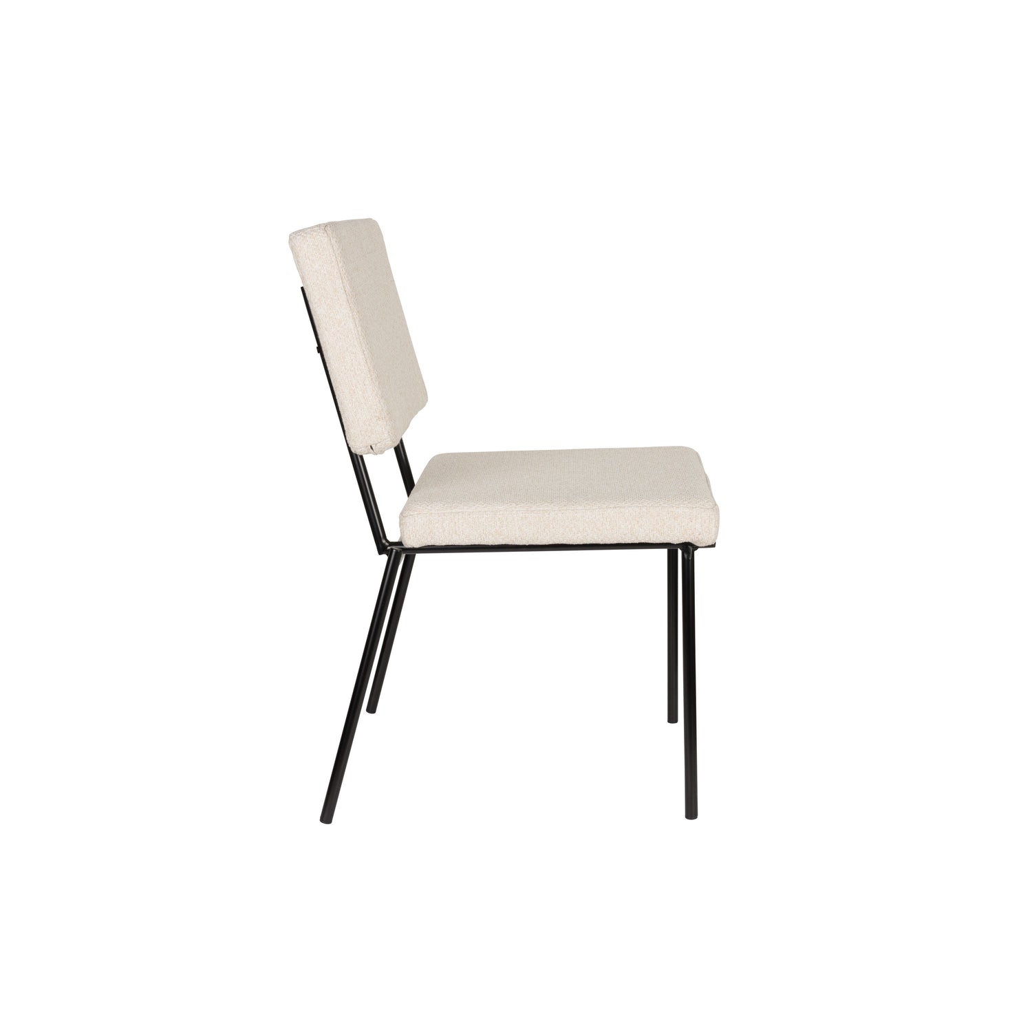 Zuiver Fellow Eetkamerstoelen  Off-White - Set van 2 - Off White