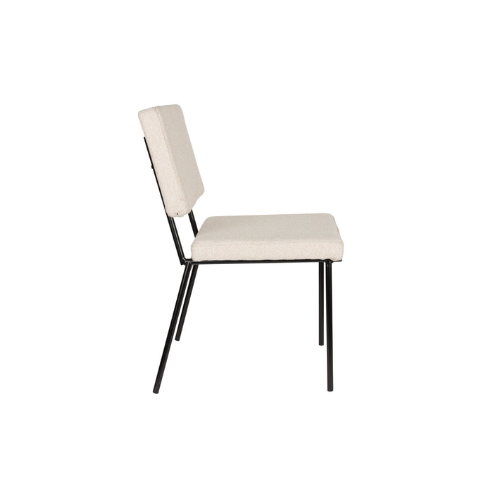 Zuiver Fellow Eetkamerstoelen  Off-White - Set van 2 - Off White