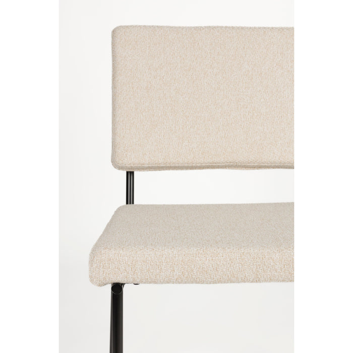 Zuiver Fellow Eetkamerstoelen  Off-White - Set van 2 - Off White