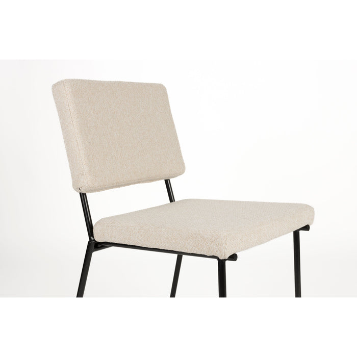 Zuiver Fellow Eetkamerstoelen  Off-White - Set van 2 - Off White