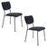 Zuiver Benson Eetkamerstoelen  Donkerblauw - Set van 2