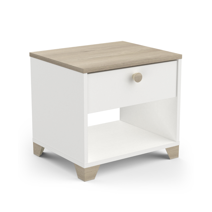 Calicosy - IZZY Nachtkastje 1 lade - H39,7 cm - Wit