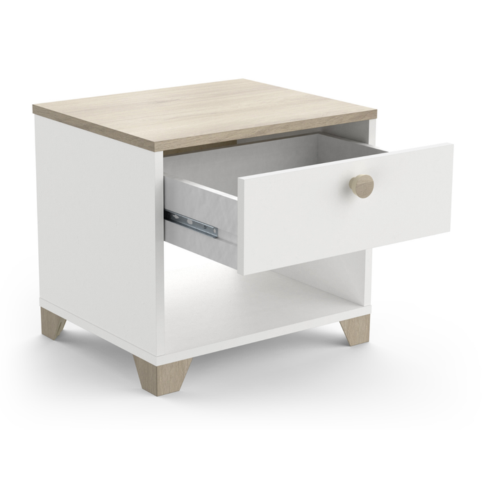 Calicosy - IZZY Nachtkastje 1 lade - H39,7 cm - Wit