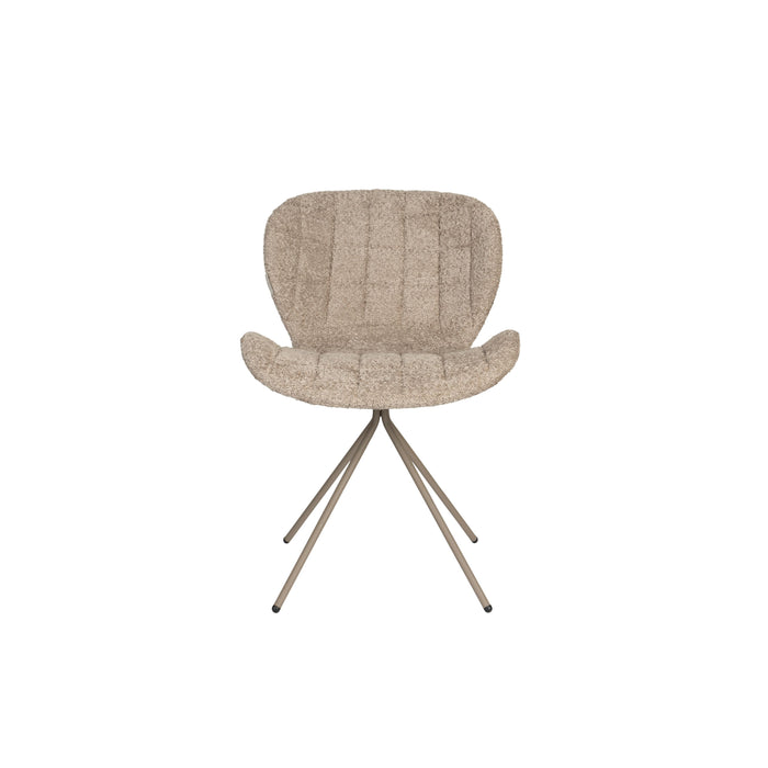 Zuiver OMG Eetkamerstoelen  Soft Beige - Set van 2