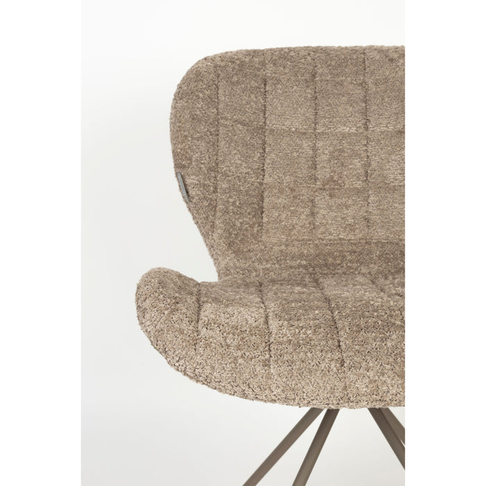 Zuiver OMG Eetkamerstoelen  Soft Beige - Set van 2
