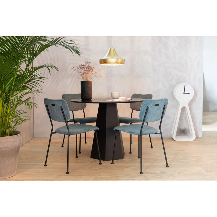 Zuiver Benson Eetkamerstoelen  Grijs|Blauw - Set van 2