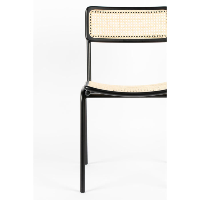 Zuiver Jort Eetkamerstoelen  Naturel|Zwart - Set van 2