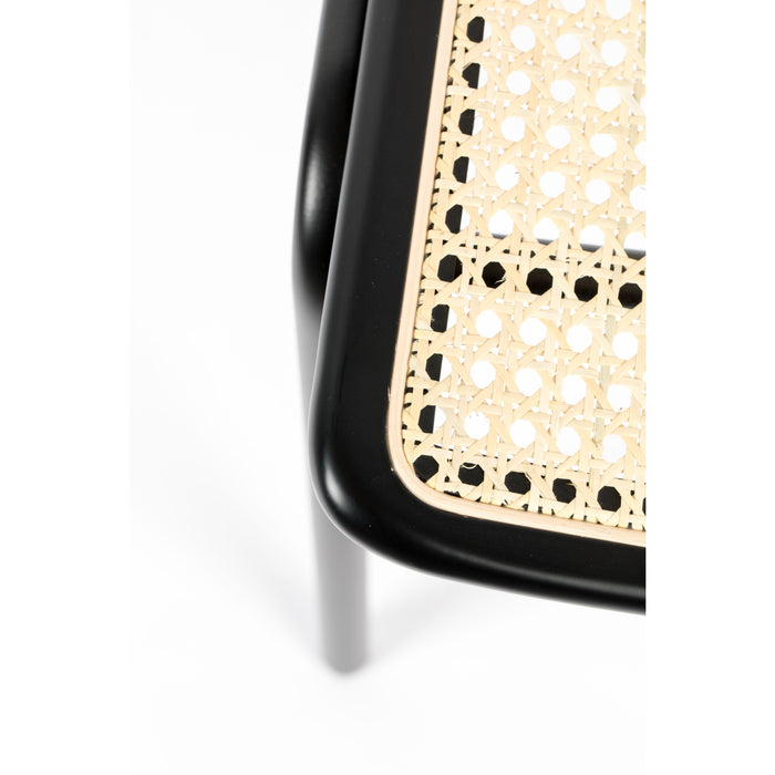 Zuiver Jort Eetkamerstoelen  Naturel|Zwart - Set van 2