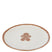 J-Line bord Cookie Rond Dolomiet - keramiek - bruin|wit