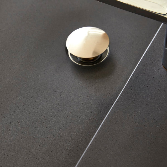 Tikamoon - Massief eikenhouten en lavastenen badkamermeubel 80 cm