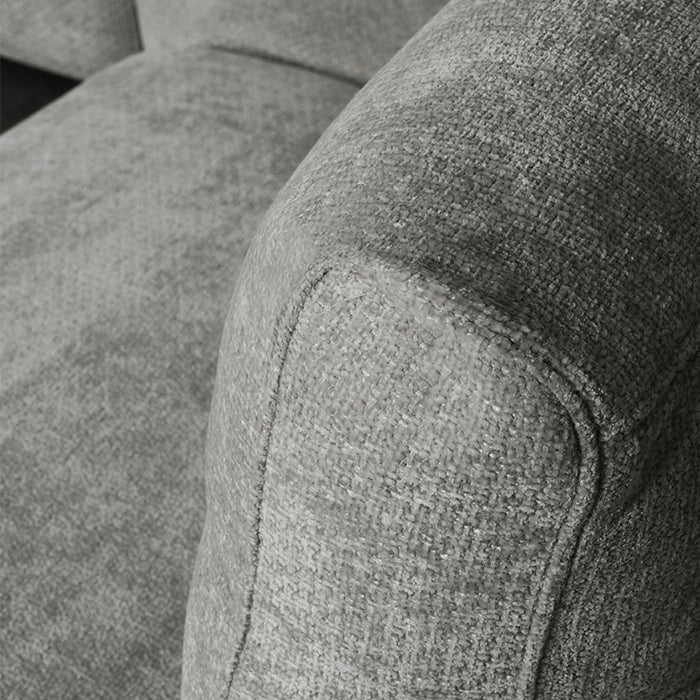 LABEL51 - Hoekbank Milano Rechts - Stone Elite - Zwart Metaal