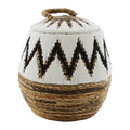 Van der Leeden Abaca Opbergmand met Deksel - H 38 x Ø 41 cm