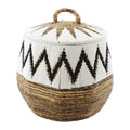 Van der Leeden Abaca Opbergmand met Deksel - H 43 x Ø 55 cm