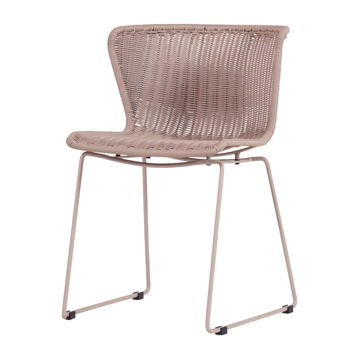 WOOOD Wings Tuinstoelen - Zand - Kunststof - 78x55x54 - Set van 2