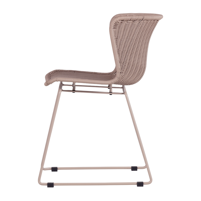 WOOOD Wings Tuinstoelen - Zand - Kunststof - 78x55x54 - Set van 2