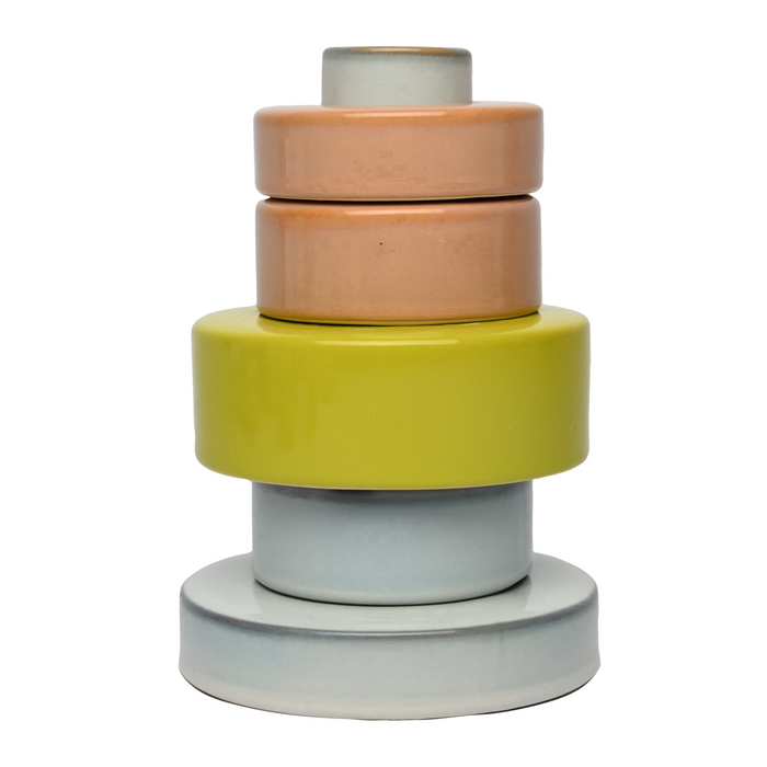 by fonQ Loops Vaas - Blauw / Roze / Lemon