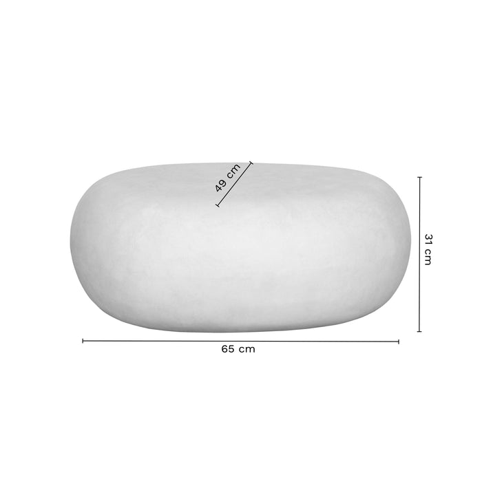 vtwonen Pebble Bijzettafel - Wit