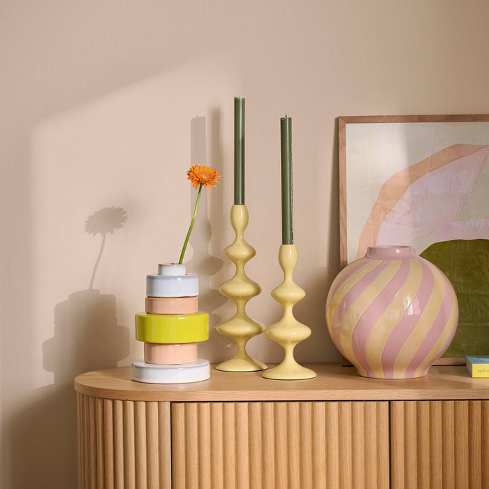 by fonQ Loops Vaas - Blauw / Roze / Lemon