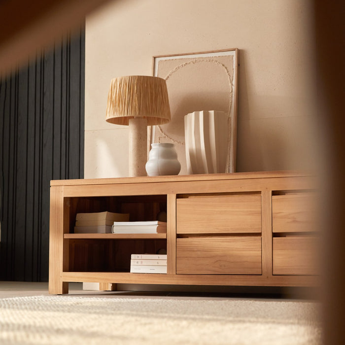 Tikamoon - Patio - Tv-meubel van massief teakhout 200 cm