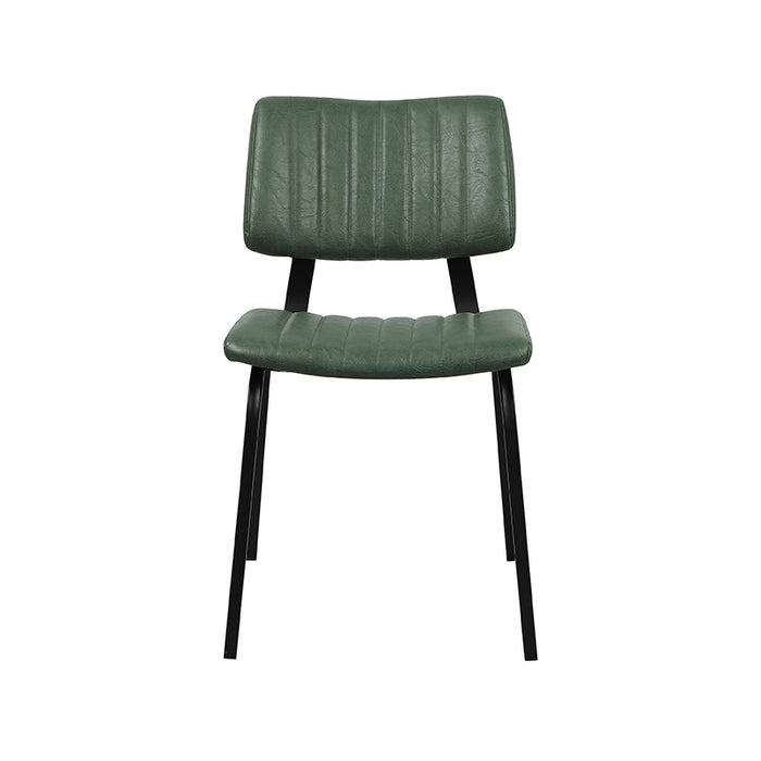 LABEL51 - Eetkamerstoel Gusto - Hunter PU - Zwart Metaal