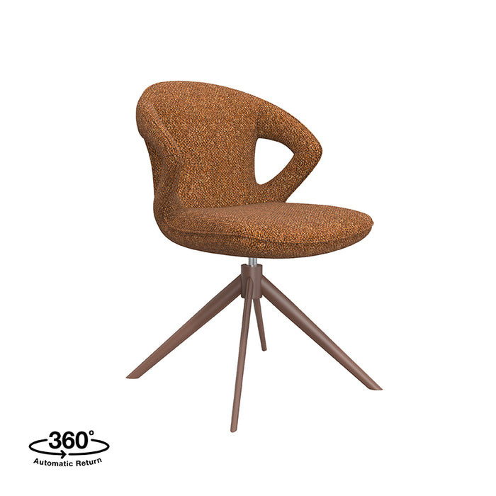 LABEL51 - Eetkamerstoel Zurich - Coral Royal Boucle - Coral Metal