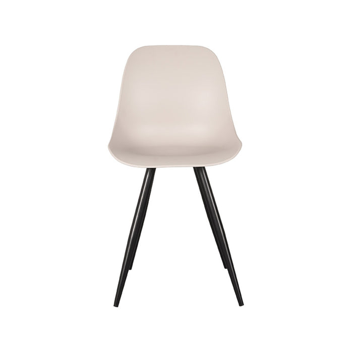 LABEL51 - Eetkamerstoel Monza - Zand PP - Zwart Metaal