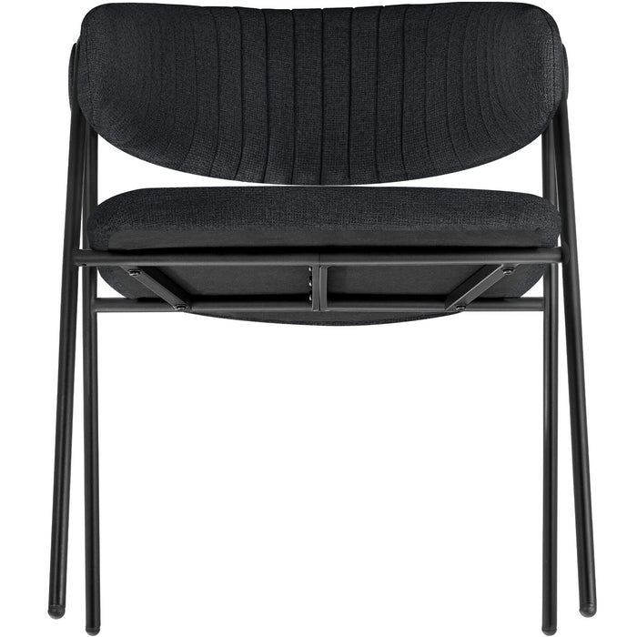 tectake® Eetkamerstoel Bedano, gestoffeerd, geweven stof, 150 kg