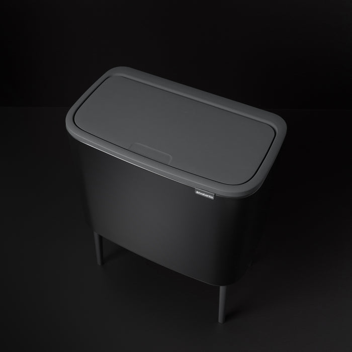 Brabantia Bo Touch Bin Afvalemmer 3 x 11 L  - Zwart