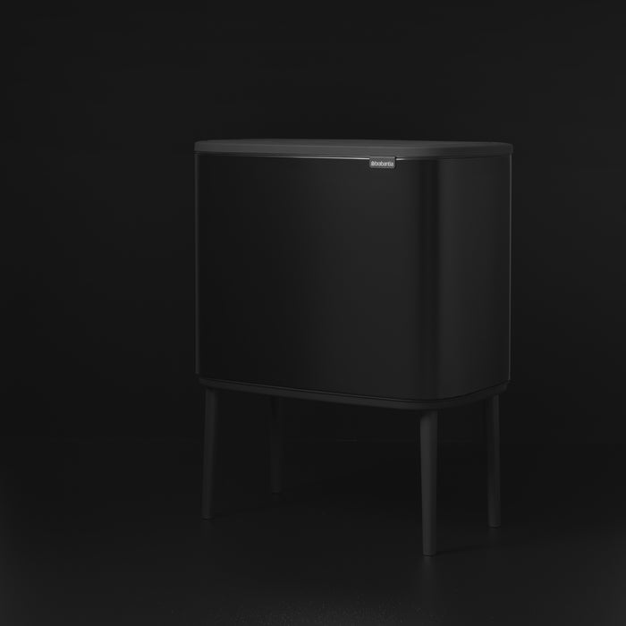 Brabantia Bo Touch Bin Afvalemmer 3 x 11 L  - Zwart