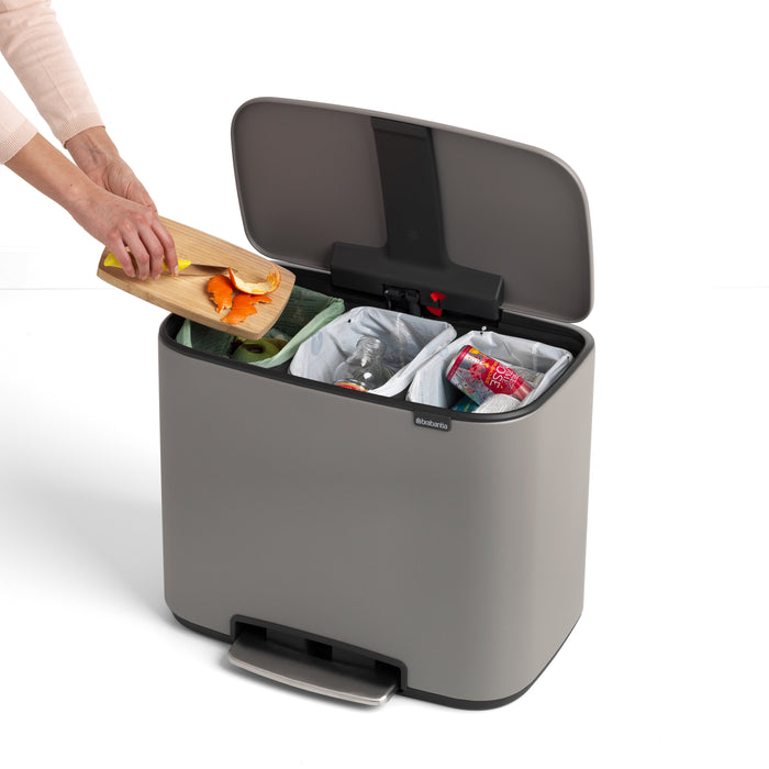 Brabantia Bo Pedaalemmer 33 Liter (3x11 Liter)
