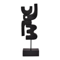 by fonQ Structure Ornament H 57,5 cm - Zwart