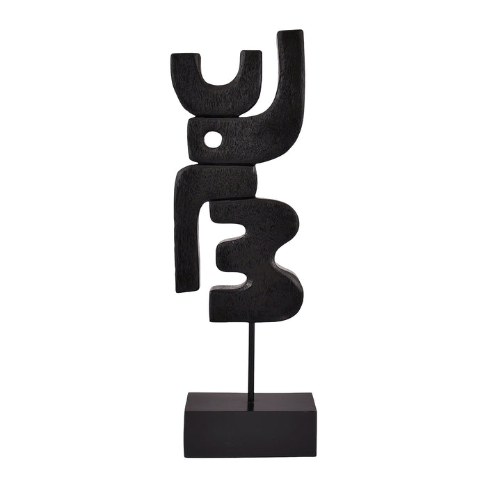 by fonQ Structure Ornament H 57,5 cm - Zwart
