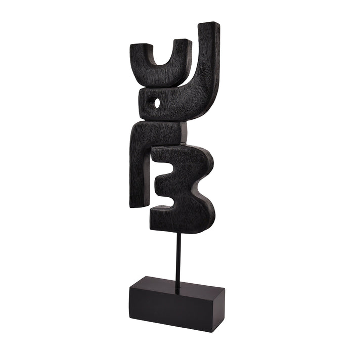 by fonQ Structure Ornament H 57,5 cm - Zwart