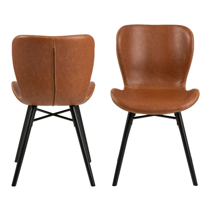 by fonQ basic Tough Eetkamerstoel - Kunstleer - Bruin