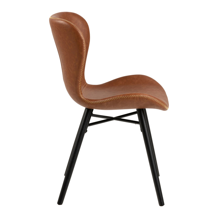 by fonQ basic Tough Eetkamerstoel - Kunstleer - Bruin