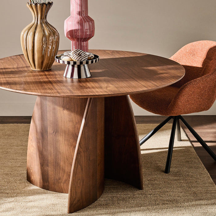 by fonQ Swirl Eettafel - Walnoot