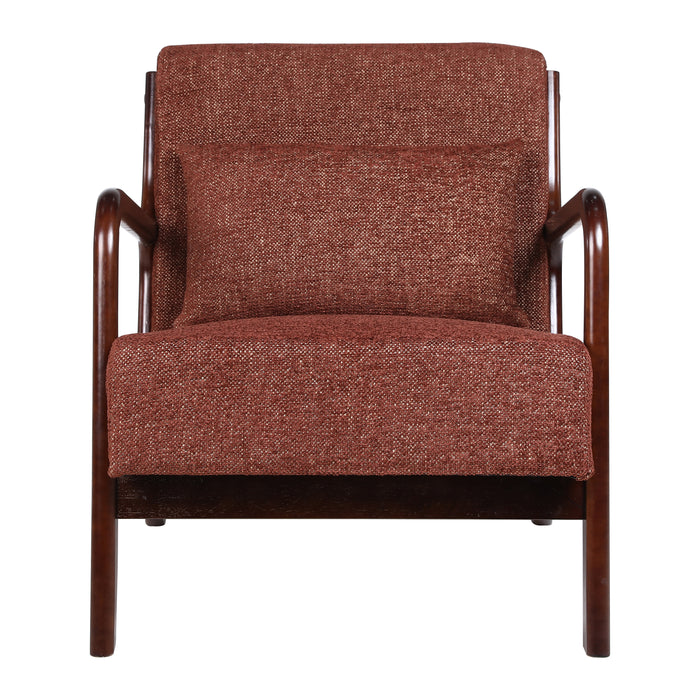 by fonQ Wise Fauteuil - Walnoot - Wijnrood