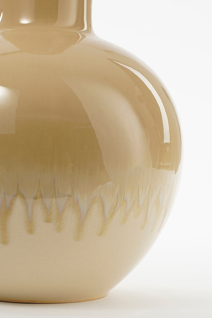 Mica Decorations Holm Vaas - H42 x Ø27,5 cm - Keramiek - Crème