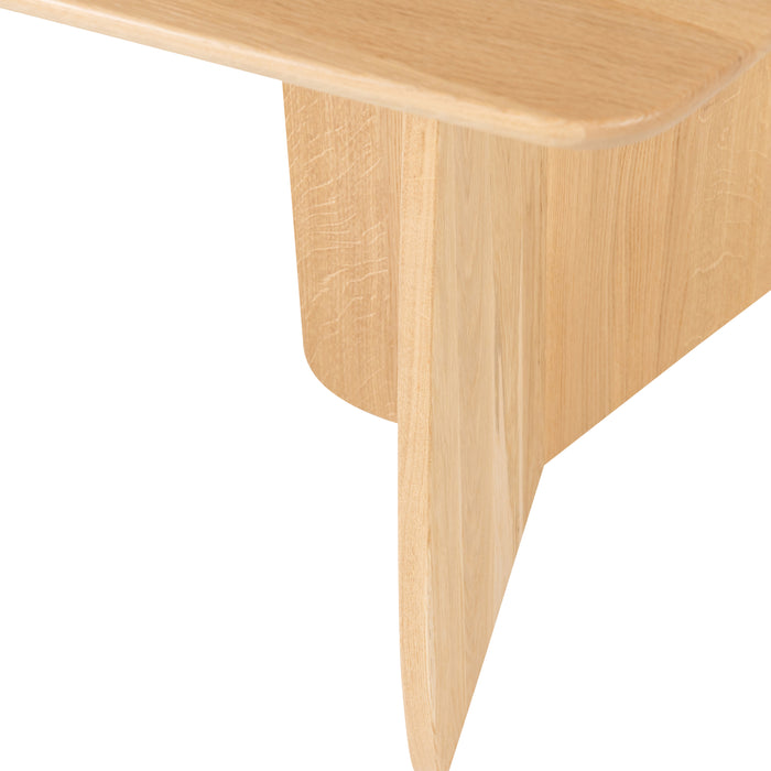 by fonQ Oakline Curve Eettafel B 200 cm - Natural