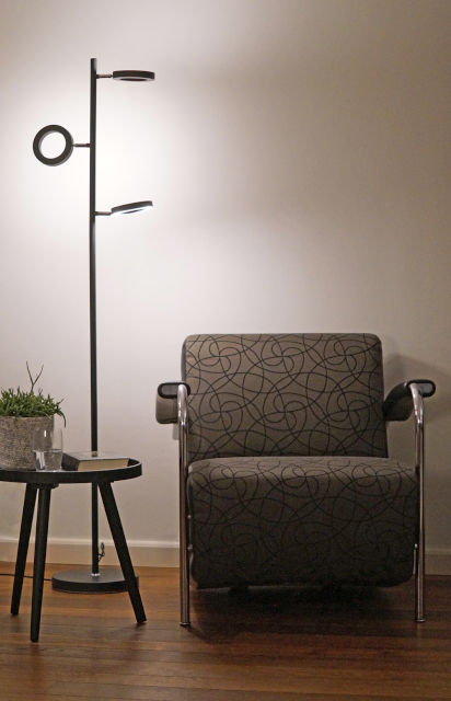 VANDEHEG Arvore Dimbare Vloerlamp LED Zwart