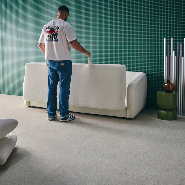 sweeek - Slaapbank 3 zitplaatsen chenille stof