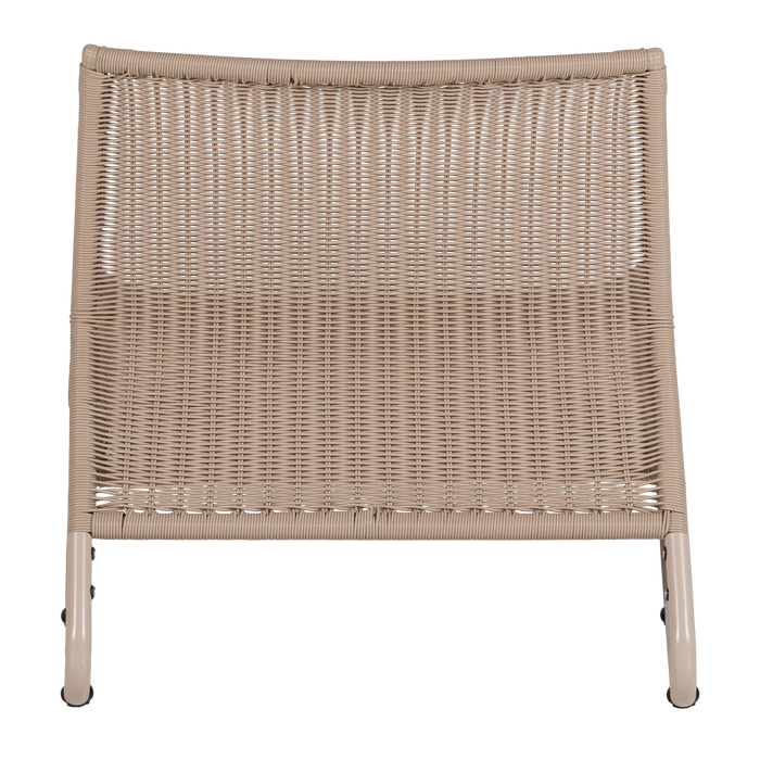 WOOOD West Tuin Loungestoel - Kunststof - Zand - 67x78x70