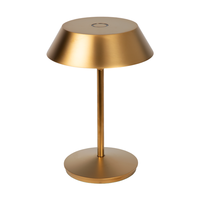 Atmooz Balto Tafellamp - Ø15 x H21,5 cm - Goud - Oplaadbaar