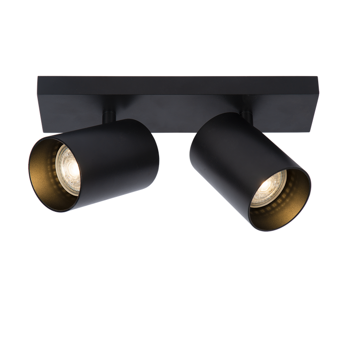 Atmooz Plafondlamp Nuo 2 - Zwart Metaal - Opbouw Plafondspot