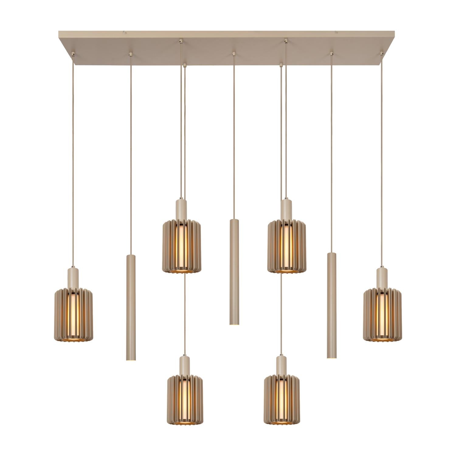 Lucide LAMBRES Hanglamp - Taupe