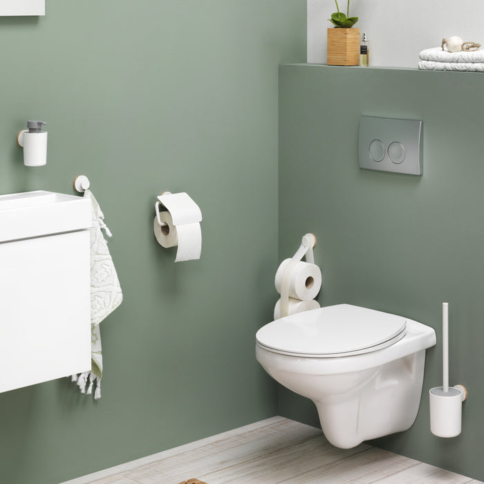 Tiger Urban Toiletrolhouder met Klep - Wit