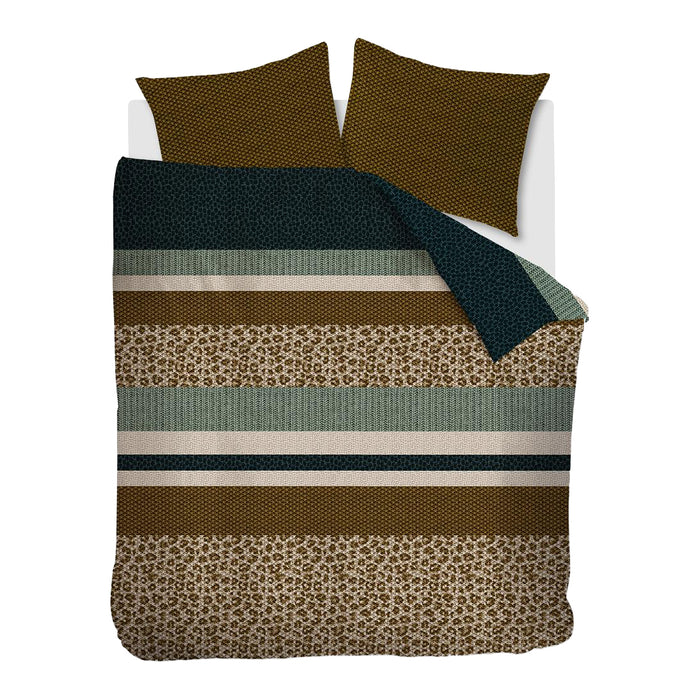 Beddinghouse Gino Dekbedovertrek 200 x 220 cm - Groen