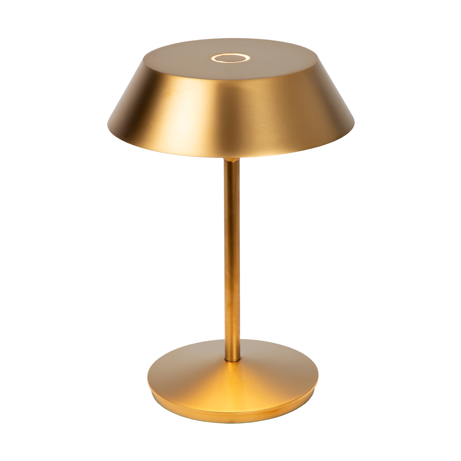 Atmooz Balto Tafellamp - Ø15 x H21,5 cm - Goud - Oplaadbaar